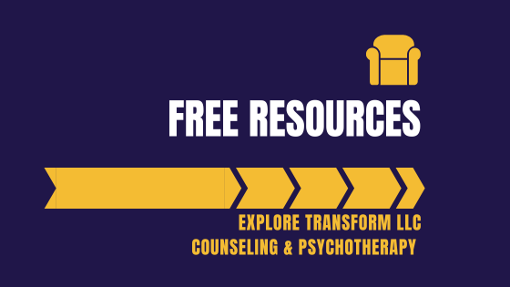 Free therapeutic resources by Chris Warren-Dickins, therapist in New Jersey